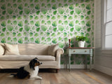 Tropical Green Leaf Jungle Wallpaper Safari Nursery Wall Covering Eco-Friendly Decor BV088