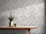 Watercolor Lavender Flowers Wallpaper Soft Purple Floral Wall Art  Botanical Decor BV090