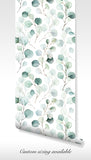 Modern Eucalyptus Leaf Green Botanical Floral Contemporary Nature Inspired BV095