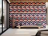 Autumn Chevron Zigzag Abstract Herringbone Arrows Bold Chevron Watercolor Modern Abstract Orange Black BV099