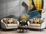 Luxury abstract wallpaper featuring metallic accents and a minimalist design