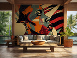 Colorful abstract pop art wall decor, perfect for modern interiors