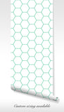 Trendy hexagon wallpaper design, ideal for minimalist decor styles