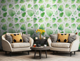 Tropical monstera leaf design in soft green tones, perfect for home decor accents