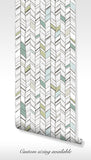 Stylish geometric pattern with pastel shades for elegant wall decor