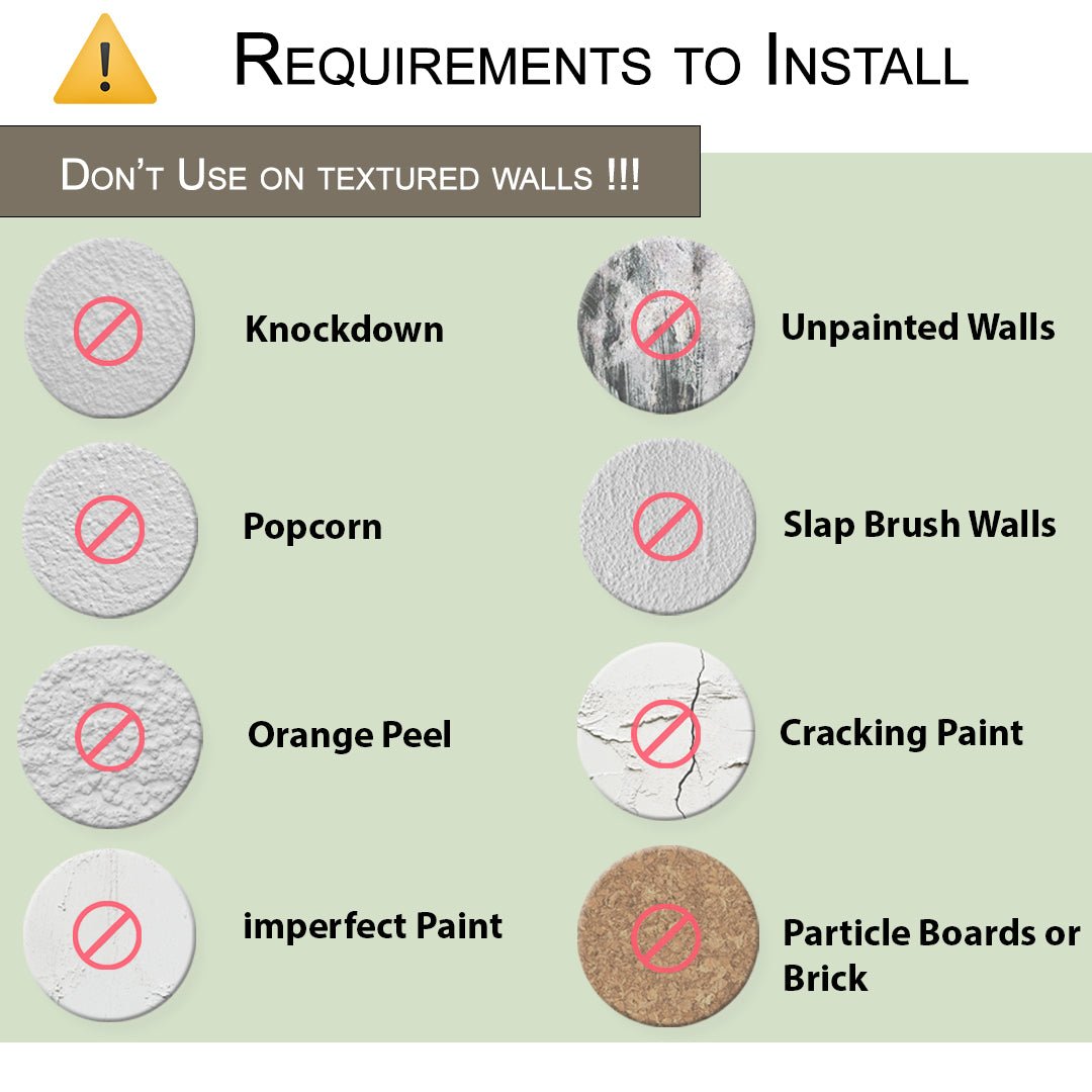 Discover the best surfaces for wallpaper application.