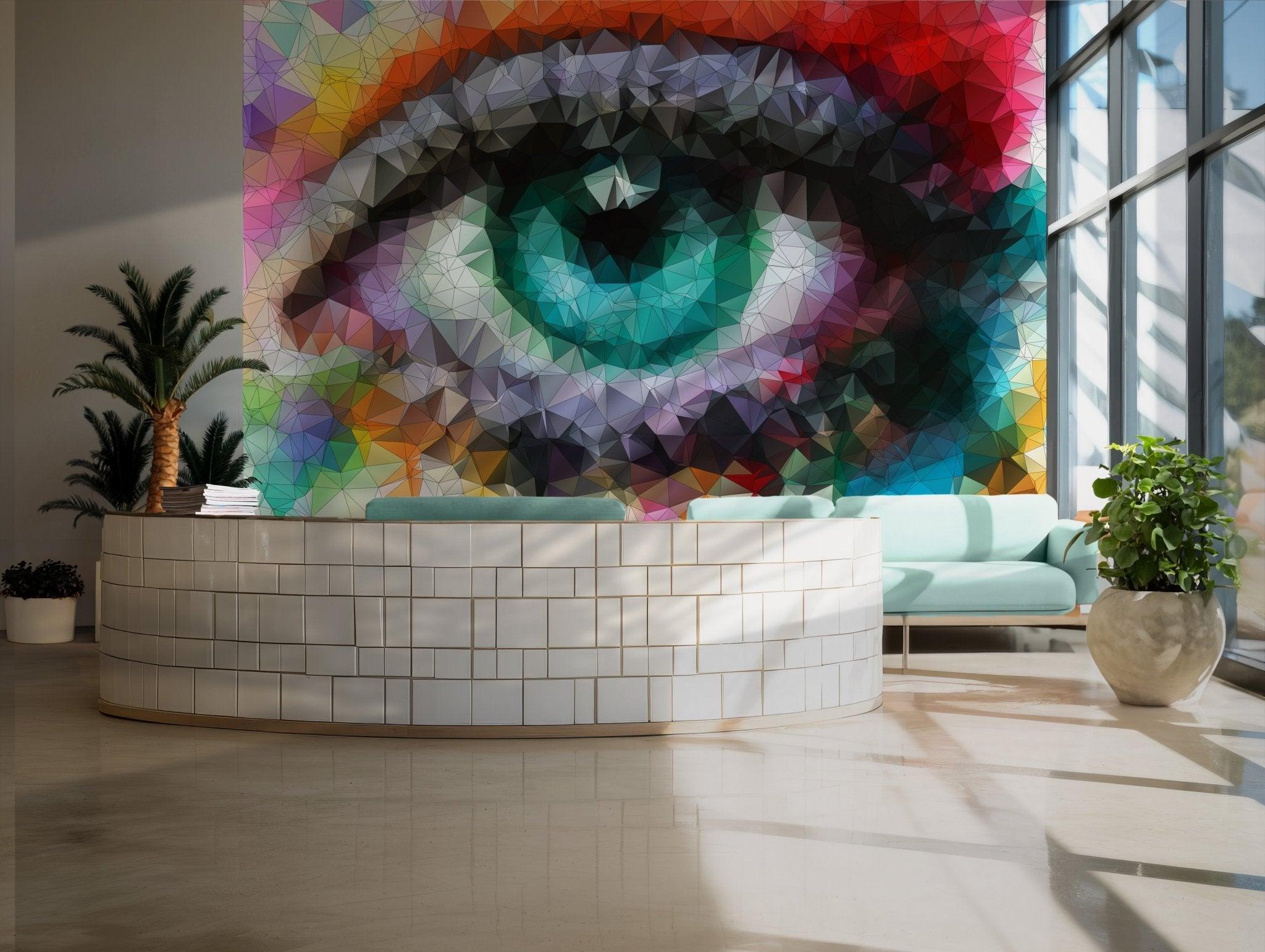 Modern Art Wallpaper - Peel and Stick Wall Mural - Entrepreneurs Office Creative Marketing BV221