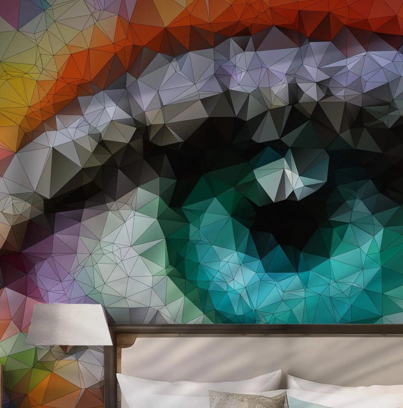 Modern Art Wallpaper - Peel and Stick Wall Mural - Entrepreneurs Office Creative Marketing BV221
